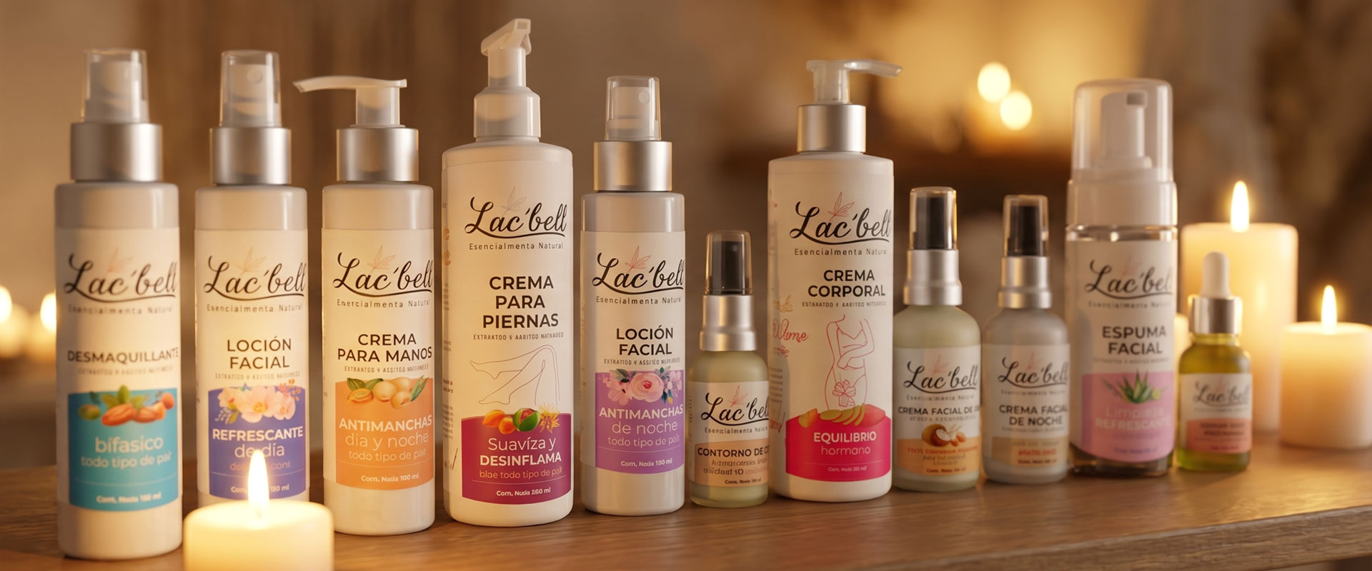 Los productos Lac’bell solo contienen ingredientes activos naturales, libres de conservadores sintéticos, colorantes, ni productos tóxicos para tu piel; los cuales te brindan grandes beneficios mediante su uso constante.